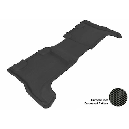 3D Maxpider L1CH02721509 CHEVROLET COLORADO CREW CAB 2004-2012 KAGU BLACK R2 Floor Mat L1CH02721509